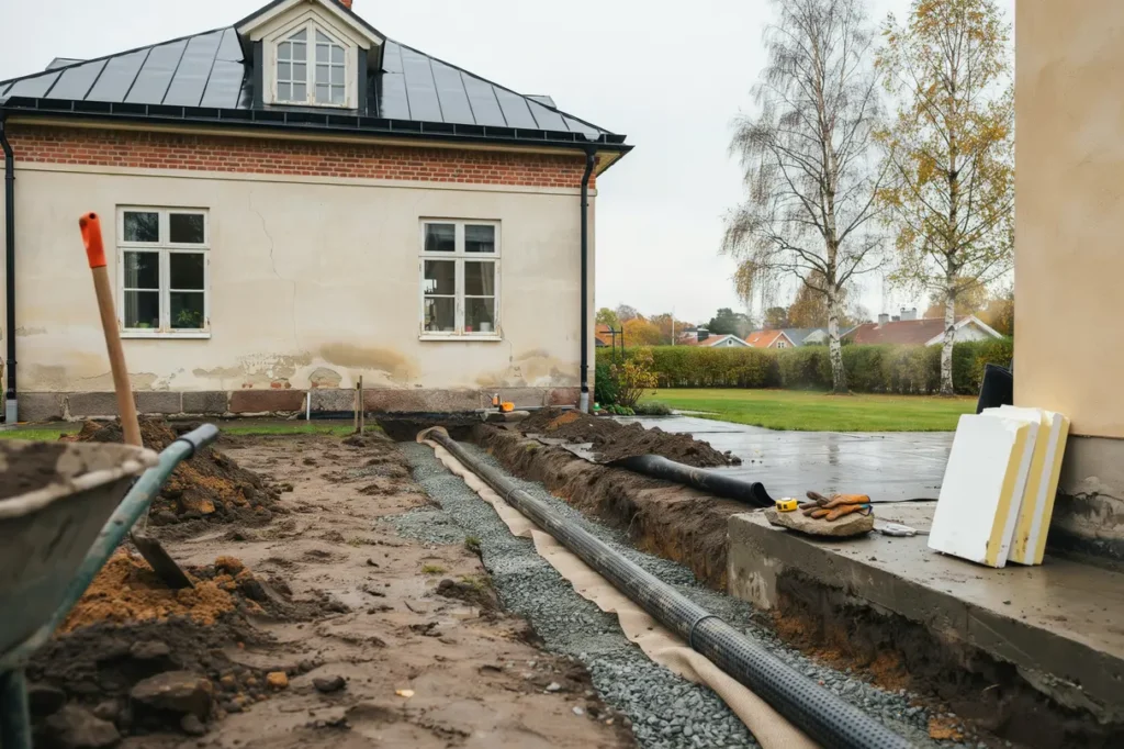 dr nera grund och isolera k llargolv s skyddar du huset mot fukt och kyla