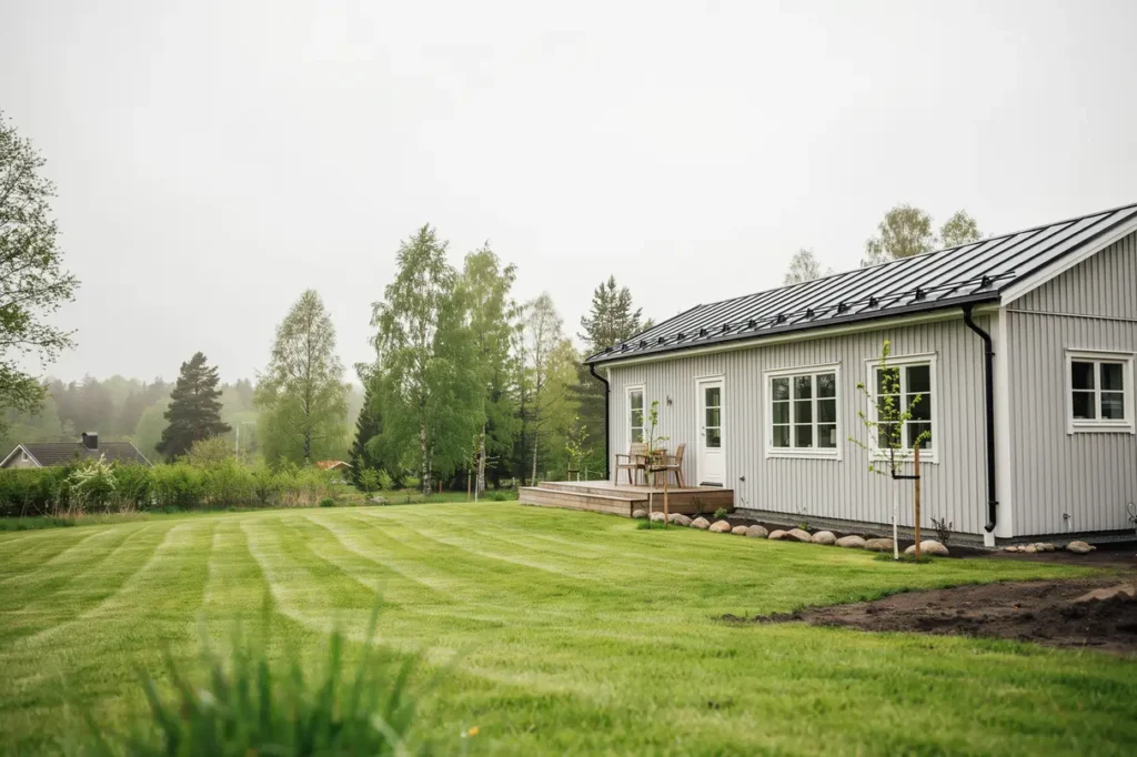 finplanering av tomt med gr smatta i stenhamra eker